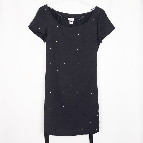 H&M Dresses & Skirts - H&M gold beaded short sleeve mini dress